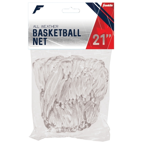 Franklin Sports 1640 Basketball Net, 21 in Dia, Nylon, White