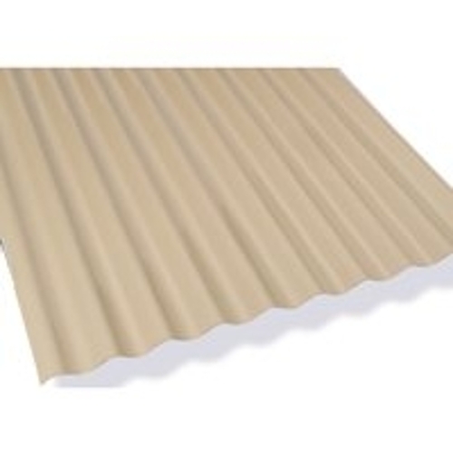 SUN 'N RAIN 106619-XCP10 Corrugated Roofing Panel, 8 ft L, 26 in W, Fiber Cement, Beige - pack of 10