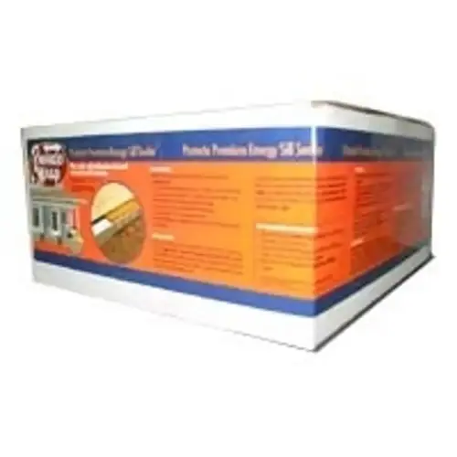 Sill Sealer, 5-1/2 in W, 25 ft L Roll, Steel, Black