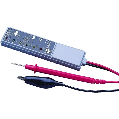 Calterm 66318 Battery and Alternator Voltage Analyzer, LED Display, White