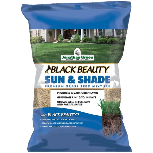 Jonathan Green 12007 Black Beauty Sun and Shade Grass Seed Mix, 50 lb Bag