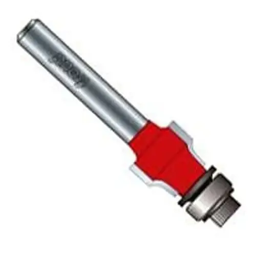 Router Bit, 1/2 in Dia Cutter, 2 in OAL, 1/4 in Dia Shank, 2-Cutter, Carbide