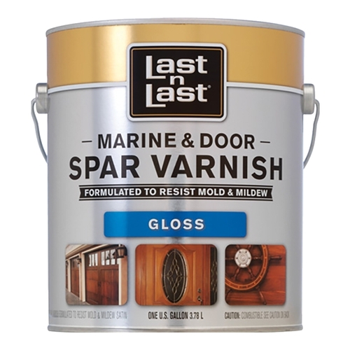 Last N Last 50701 Door and Window Finish, Gloss, Amber, Liquid, 1 gal
