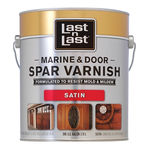Last N Last 50801-XCP2 Door and Window Finish, Satin, Amber, Liquid, 1 gal - pack of 2