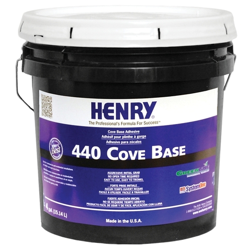 HENRY 12113 Cove Base Adhesive, Beige, 15 L, Cartridge