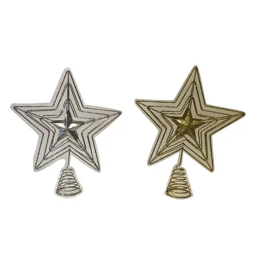 Star Tree Top, 15 in H, Christmas Tree Topper - pack of 12