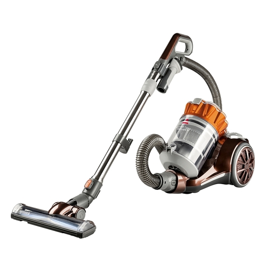 Hard Floor Expert Canister Vacuum, 2 L Vacuum, Multi-Level Filter, 18 ft L Cord, Burnt Orange
