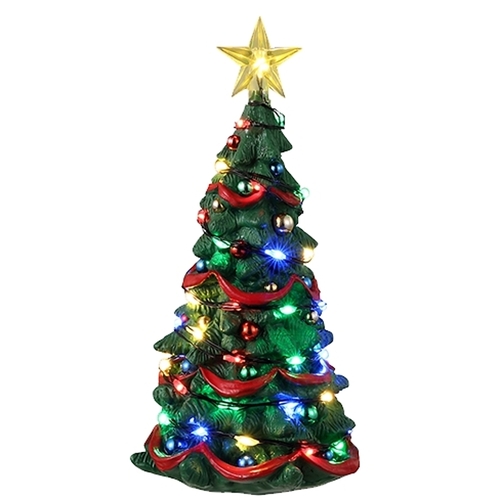 Lemax 34101-XCP6 Joyful Christmas Tree, B/O, 4.5 V - pack of 6