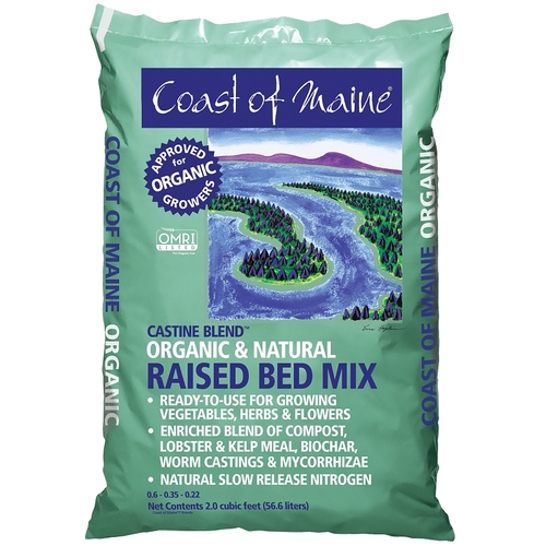 Coast of Maine 1CBCRB2 1CBCRB2 Organic Castine Blend, Dark Brown, Earthy, 2 cu-ft Bag