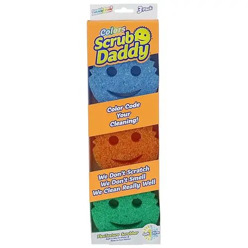 Scrub Daddy SDC3PK Scrubber Heavy Duty For All Purpose Assorted