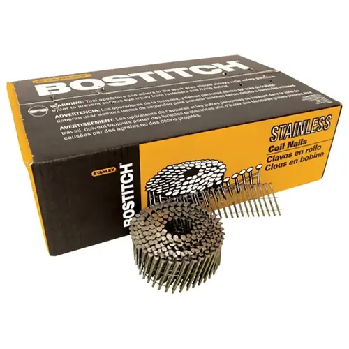 Bostitch C5R90BDSS-316 Siding Nail, 1-3/4 in L, Stainless Steel, Ring Shank - pack of 1800
