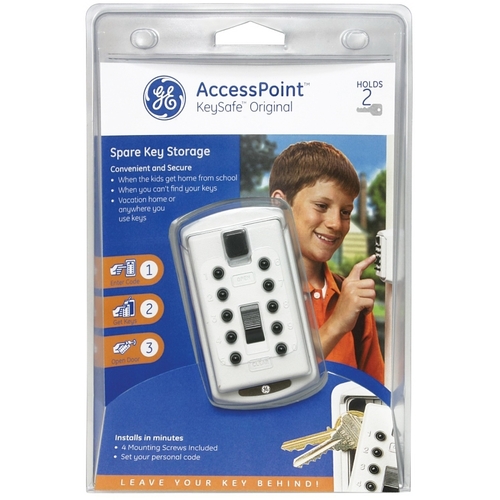 Kidde 001001 AccessPoint Key Safe, Combination Lock, Assorted, 2-1/2 in L x 5-3/4 in W x 8-3/4 in H Dimensions