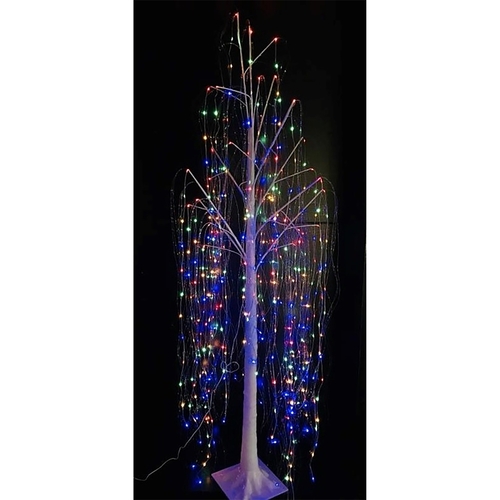 J Hofert 5334 Willow Tree, White, Multi Lights, 5 ft H