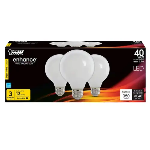 BULB LT LED FIL WHT BW 3K 40W - pack of 3