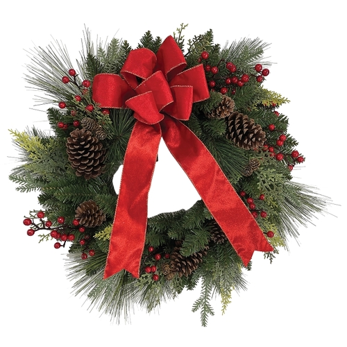 Santas Forest 37826 Classic American Wreath, 26 in