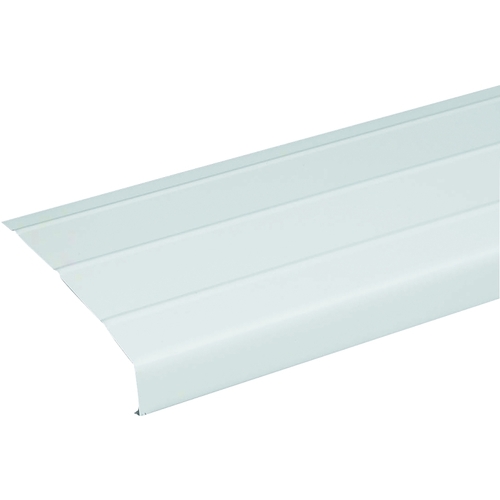 Fascia Trim, 12 ft L, 6 in W, 0.0175 Gauge, Aluminum, White - pack of 12