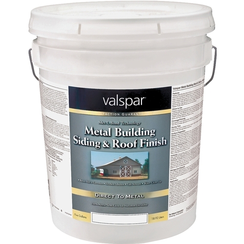 027.000.008 Building Roof and Siding Finish, Semi-Gloss, Brite White, 5 gal