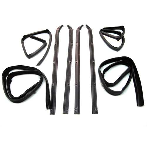 Belt Weatherstrip - Window Channel Kit for a Dodge Ramcharger