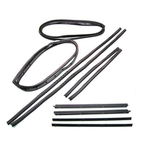 Belt Weatherstrip - Window Channel - Door Seal Kit for a Jeep Classic Jeep (CJ)