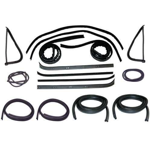 Belt Weatherstrip - Window Channel - Door Seal Kit for a Ford F-Series, Full Size Pickup