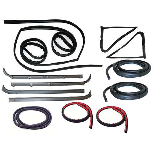 Belt Weatherstrip - Window Channel - Door Seal Kit for a Ford F-Series, Full Size Pickup