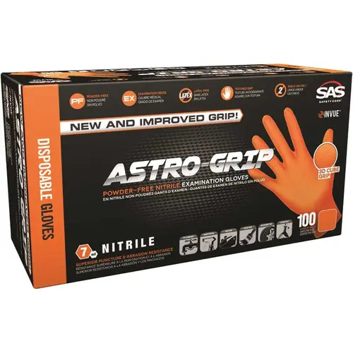 Astro-Grip Disposable Nitrile Gloves - Medium