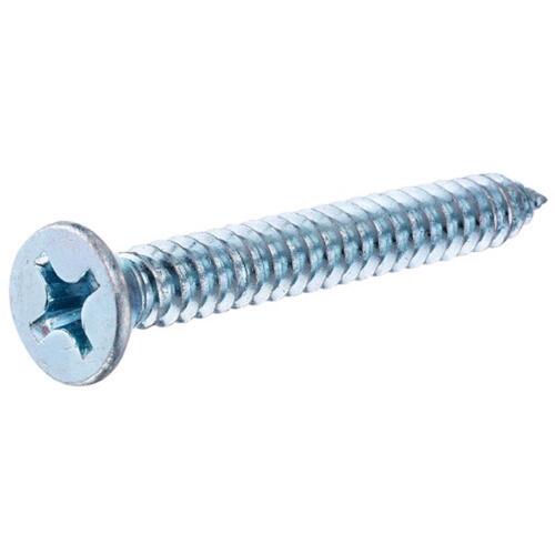 Sheet Metal Screws No. 8 X 2-1/2" L Phillips Flat Head Zinc-Plated