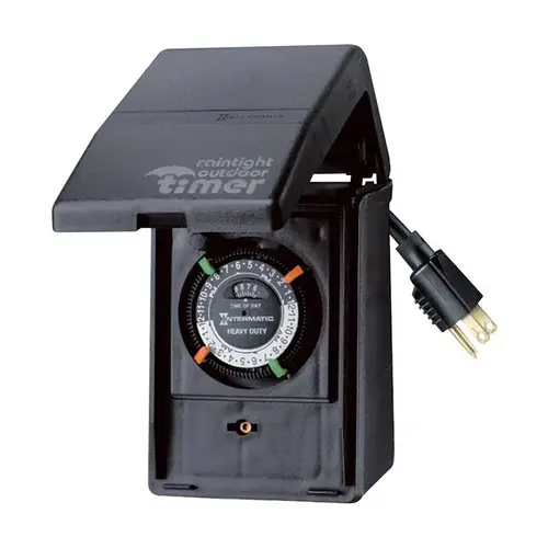 Intermatic HB11KD89 Heavy Duty Timer Outdoor 120 V Black Black