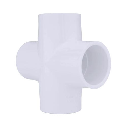 Cross Schedule 40 1-1/4" Slip X 1-1/4" D Slip PVC