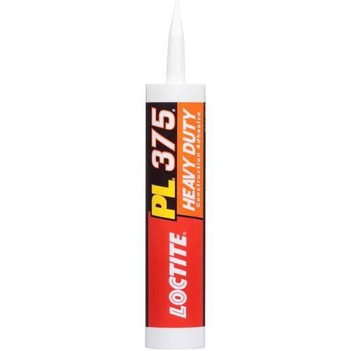Loctite 1964642-XCP12 Construction Adhesive PL 375 Synthetic Elastomeric Polymer 10 oz Off White - pack of 12