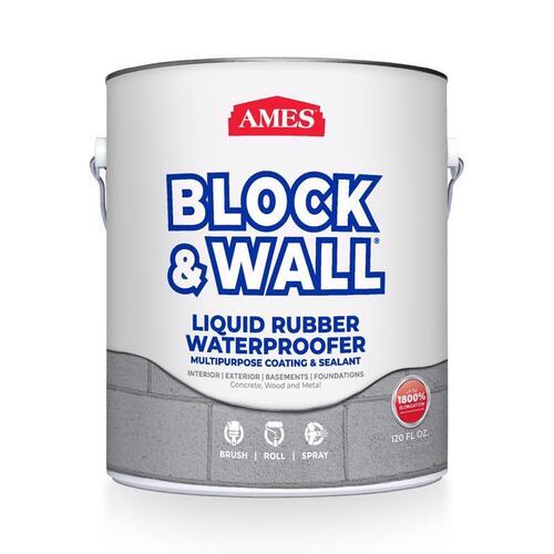 Ames BWRF1-XCP4 Waterproof and Sealer Block & Wall White Liquid Rubber White - pack of 4