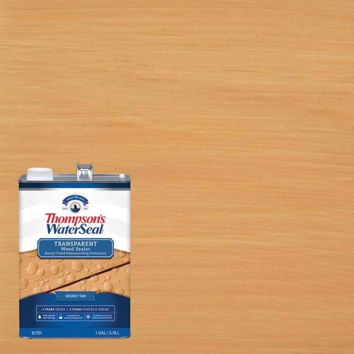 Thompson's Waterseal TH.091701-16-XCP4 Waterproofing Wood Stain and Sealer Thompson's WaterSeal Transparent Wood Sealer Transparent Desert Tan Waterproofing Wood Stain and Sea Desert Tan - pack of 4