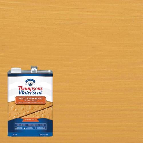 TH.042811-16 Waterproofing Stain, Harvest Gold, 1 gal, Can - pack of 4