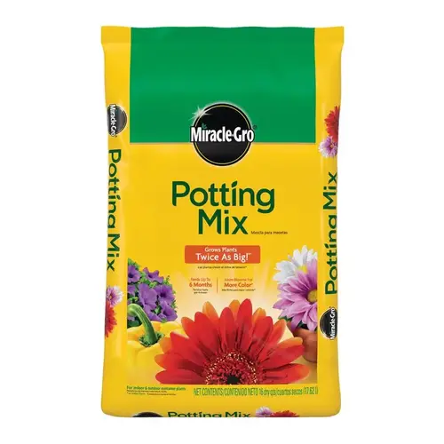 Miracle-Gro 75686301 75686300 Potting Mix, 16 qt Bag