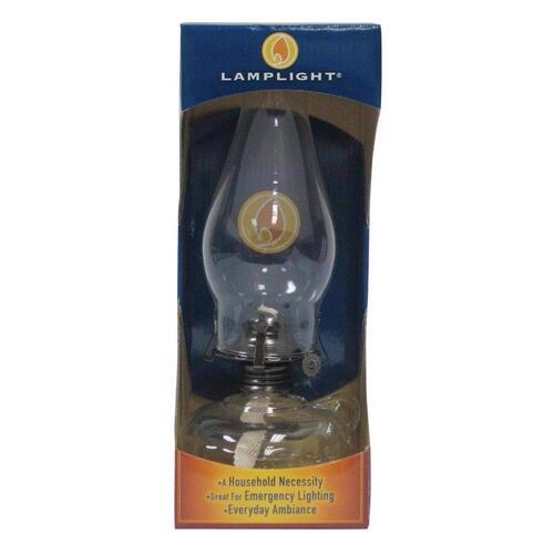 Lamplight Farms 110 Chamber Oil Lamp, 12 oz Capacity, 25 hr Burn Time Clear