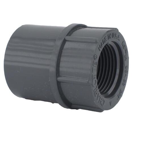 Adapter Schedule 80 1/2" Slip T X 1/2" D FPT PVC