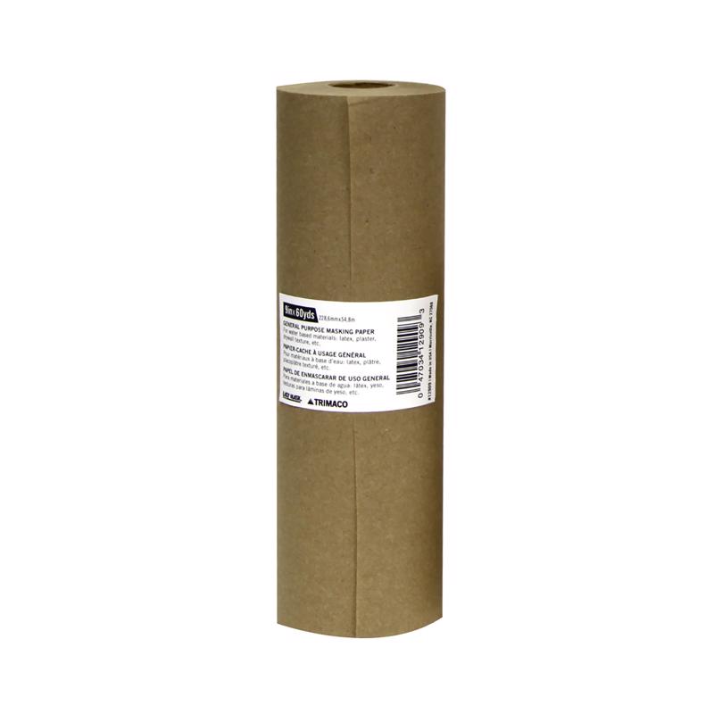 TRIMACO 12909 Masking Paper 9" W X 180 ft. L Paper Brown