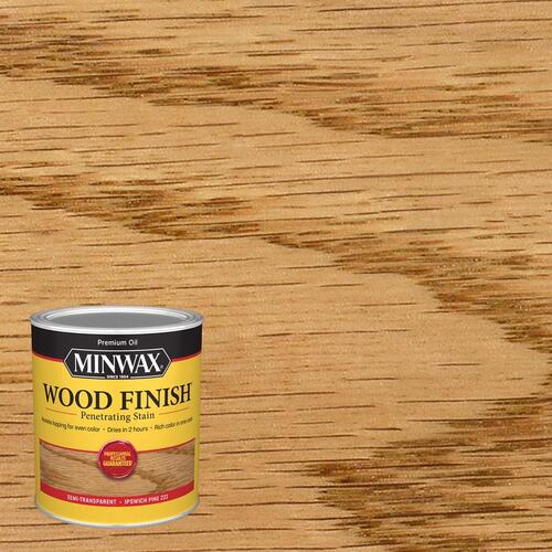 Wood Finish Wood Stain, Ipswich Pine, Liquid, 1 qt, Can - pack of 4