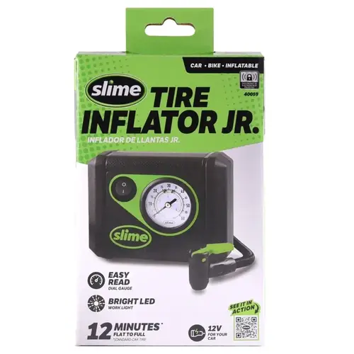 Tire Inflator/Gauge 12 V 100 psi Black