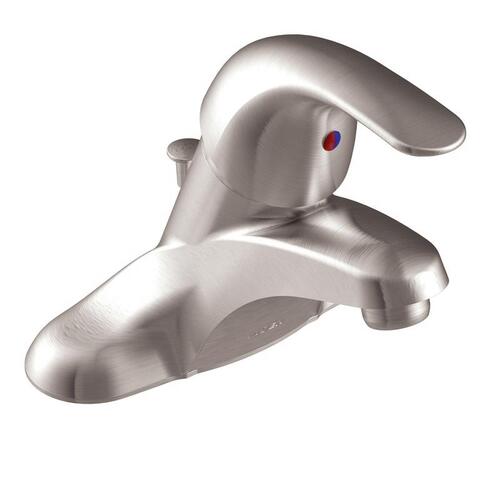 Adler Series Bathroom Faucet, 1.2 gpm, 1-Faucet Handle, Metal, Brushed Nickel, Lever Handle