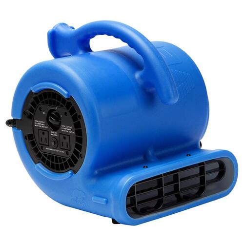 B-Air BA-VP-25-BL 1/4 HP Air Mover Blower Fan for Water Damage Restoration Carpet Dryer Floor Home and Plumbing Use in Blue