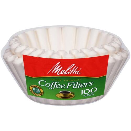 100-Count Melitta 4 - 6-Cup White Basket Coffee Filters