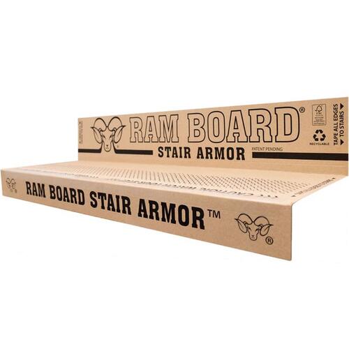 Ram Board RBSA36 Stair Protector Stair Armor 19" H X 34" W Polypropylene Multicolored