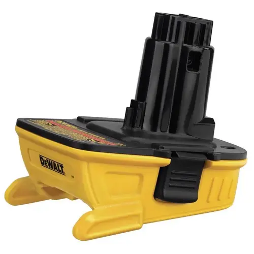 Battery Adapter, 18 to 20 V Input, Battery Included: Yes, Includes: (1) 18 V to 20 V MAX Adapter Black/Yellow