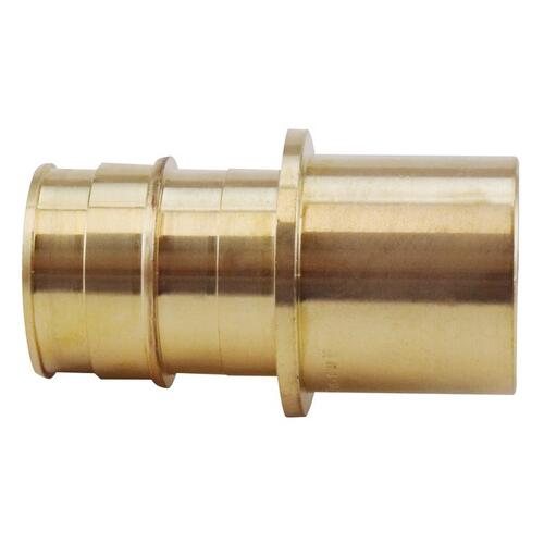 Pipe Adapter, 1 in, PEX-A Barb x Sweat, Brass, 200 psi Pressure - pack of 25