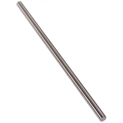 CRL 87145 Decorative Metal Rod, 7/16 in Dia, 12 in L, Stainless Steel