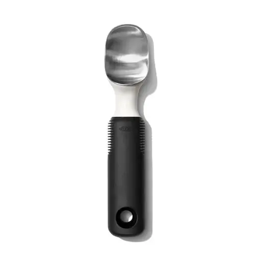 Ice Cream Scoop Good Grips 1.75" W X 8-1/4" L Silver/Black Chrome/Plastic Silver/Black