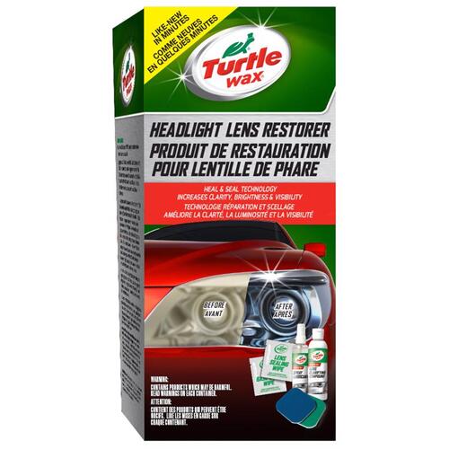 TURTLE WAX 53279 Headlight Restorer Kit Glass/Metal/Plastic