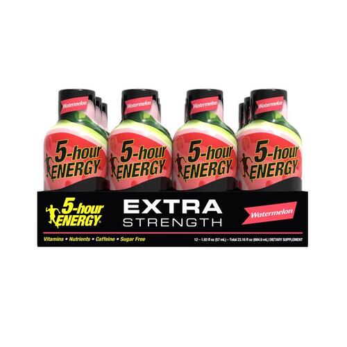 5-HOUR ENERGY 775121 Energy Shot Extra Strength Sugar Free Watermelon 1.93 oz
