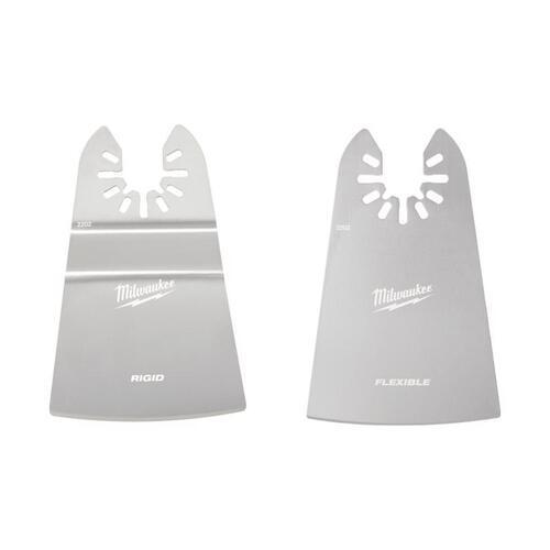 Scraper Variety Pack, 2 in, 1-5/8 in D Cutting, Stainless Steel